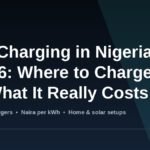 EV charging in Nigeria 2026 guide banner showing charging costs and locations