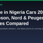 Made in Nigeria cars 2026 buyer guide banner - Innoson, Nord and Peugeot prices compared