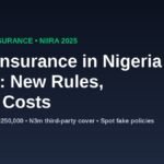 Car insurance in Nigeria 2026 banner: NIIRA 2025 rules, third-party cover and real costs