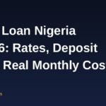 Car loan Nigeria 2026 banner: rates, deposit and real monthly cost