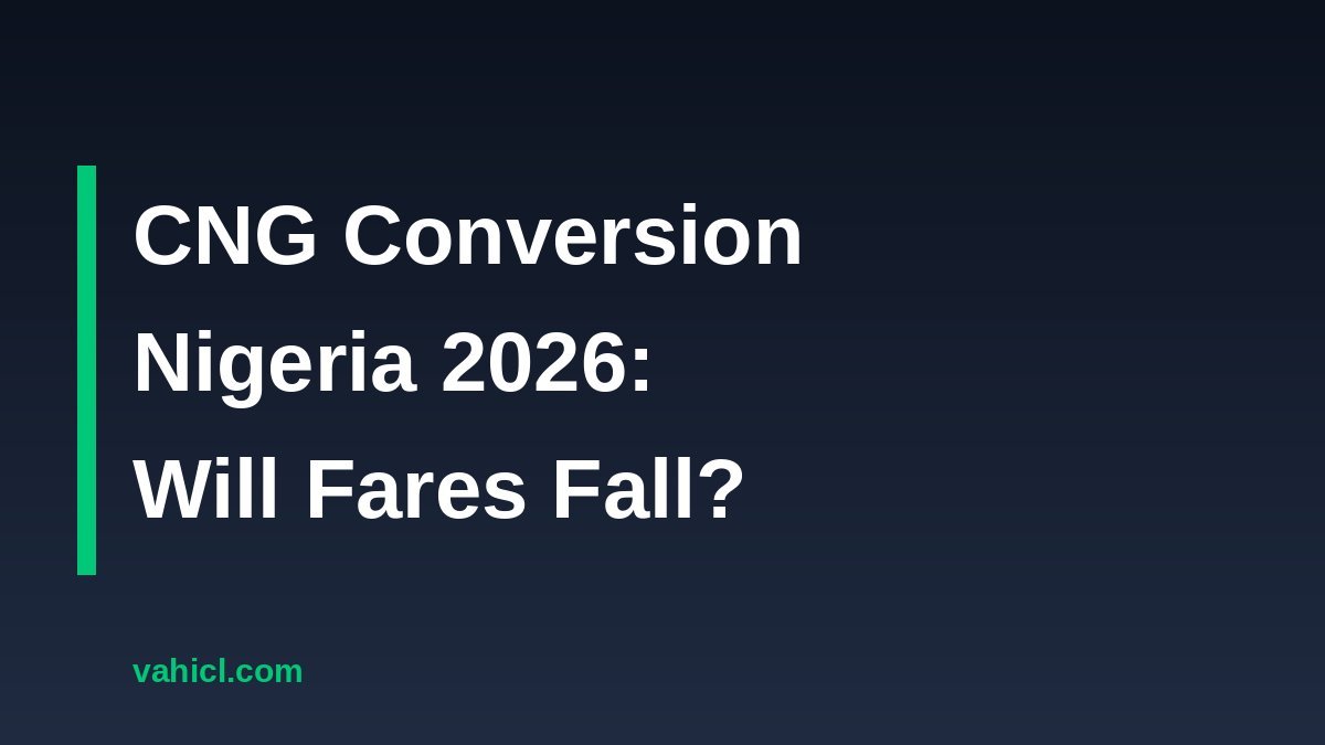 CNG conversion in Nigeria 2026 and transport fares banner