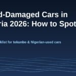 Banner: Flood-damaged cars in Nigeria 2026 - how to spot one, buyer checklist