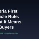Nigeria First vehicle procurement rule banner for Nigerian car buyers