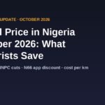 Petrol price in Nigeria October 2026 banner: Dangote and NNPC fuel price cuts and what motorists save