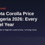 Toyota Corolla price in Nigeria 2026 buyer guide banner - new, tokunbo and Nigerian-used prices